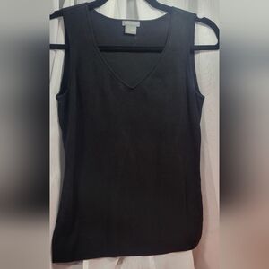Ann Taylor Black Sleeveless Top